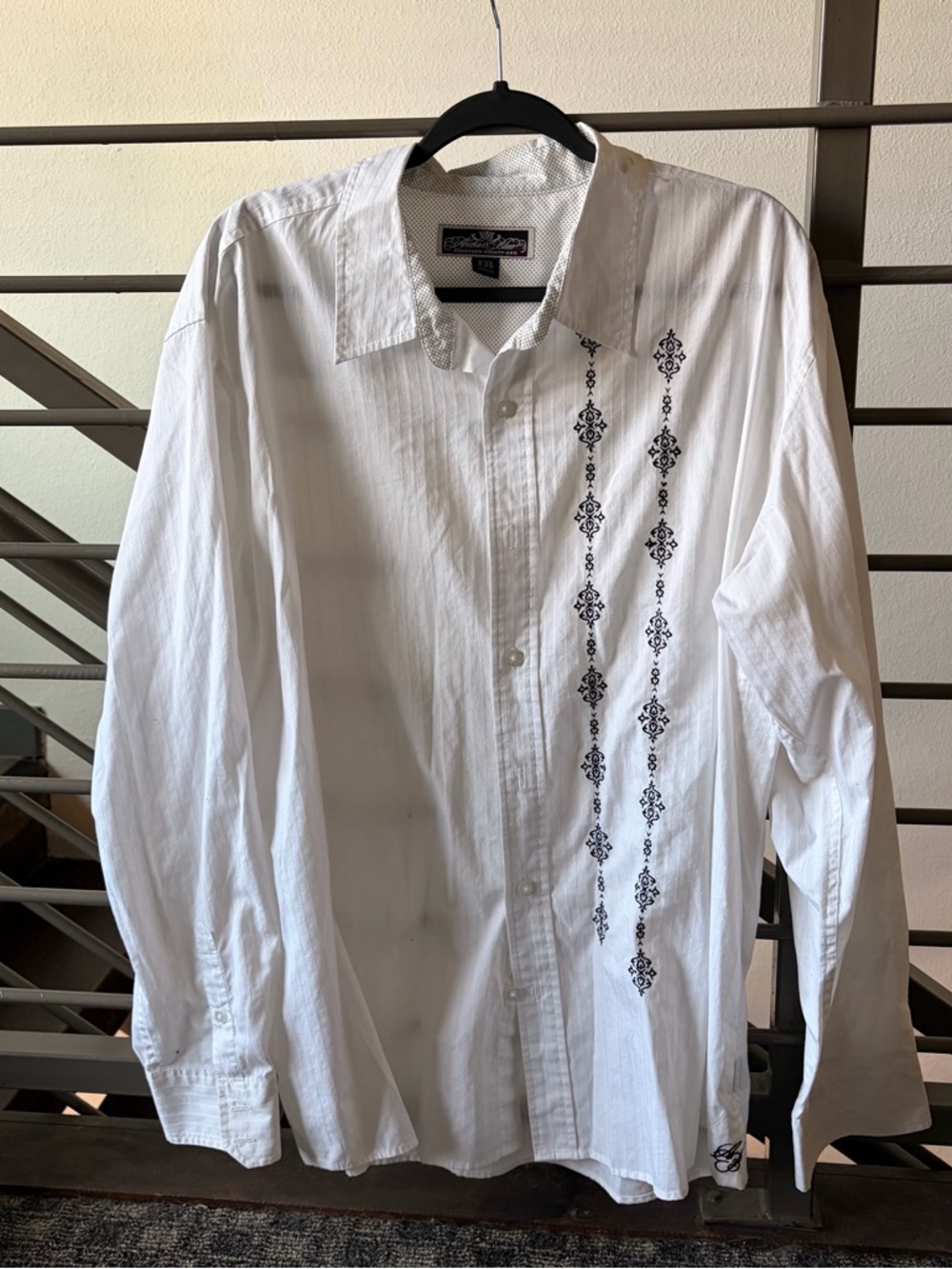 White button up with side design | alt y2k older brother core